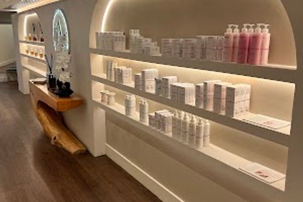 Clean, professional medical spa treatment room with neutral tones at Alicia Med Spa in Miami