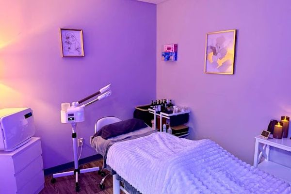 Clean, professional medical spa treatment room with neutral tones at Dermamode Spa Cincinnati in Cincinnati