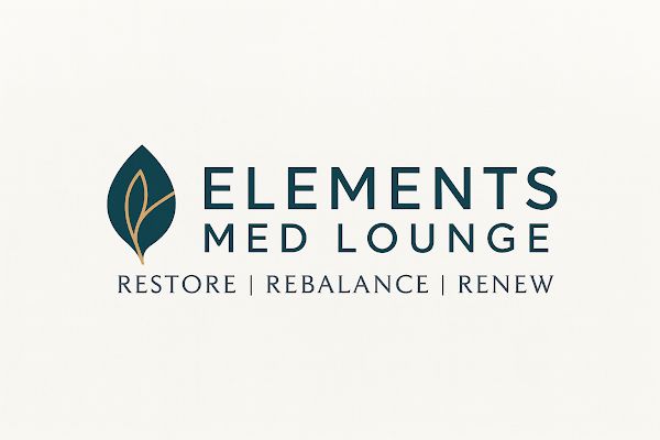 Clean, professional medical spa treatment room with neutral tones at Elements Med Lounge in Draper
