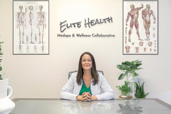 Clean, professional medical spa treatment room with neutral tones at Elite Health Medspa & Wellness Collaborative in Reno