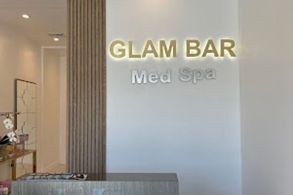 Clean, professional medical spa treatment room with neutral tones at Glam Bar Medical Spa in Los Angeles