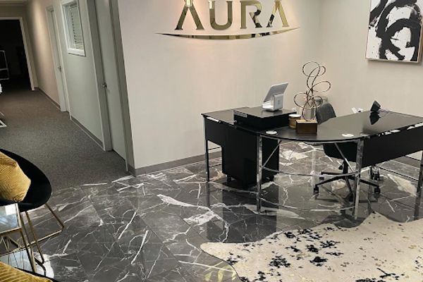 Clean, professional medical spa treatment room with neutral tones at Glow on the Go in Jackson