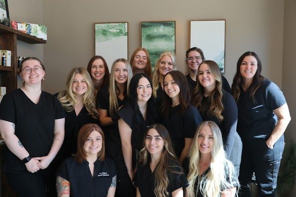 Clean, professional medical spa treatment room with neutral tones at Hyde Beauty and Wellness Spa in Ogden