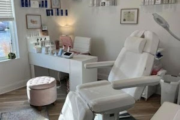 Clean, professional medical spa treatment room with neutral tones at KAM Med Spa in Milwaukee