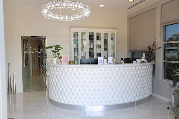 Clean, professional medical spa treatment room with neutral tones at Las Vegas Skin Pros Med Spa in Las Vegas