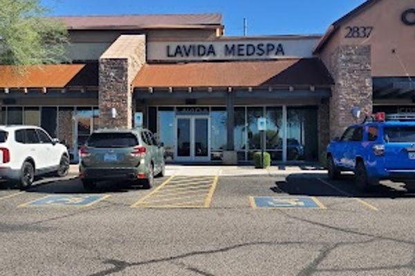 Clean, professional medical spa treatment room with neutral tones at LaVida MedSpa of Mesa in Mesa