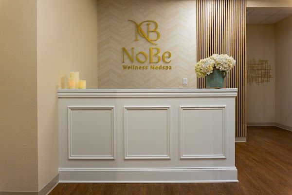 Clean, professional medical spa treatment room with neutral tones at NoBe Wellness Medspa in Summerlin