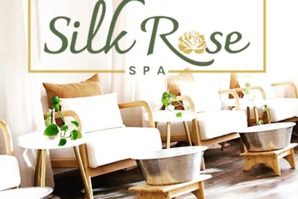 Clean, professional medical spa treatment room with neutral tones at Silk Rose Spa in Alexandria