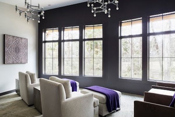 Clean, professional medical spa treatment room with neutral tones at The Indigo Spa in Hilton Head