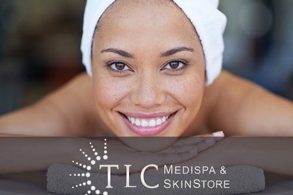 Clean, professional medical spa treatment room with neutral tones at TLC Medispa in Tysons